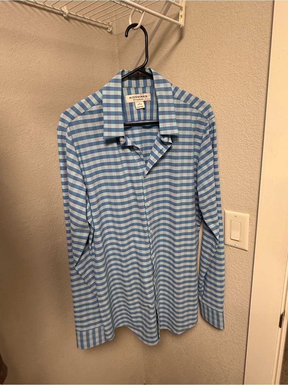 Mizzen+Main Men's Dress Shirt- Medium Trim Tall